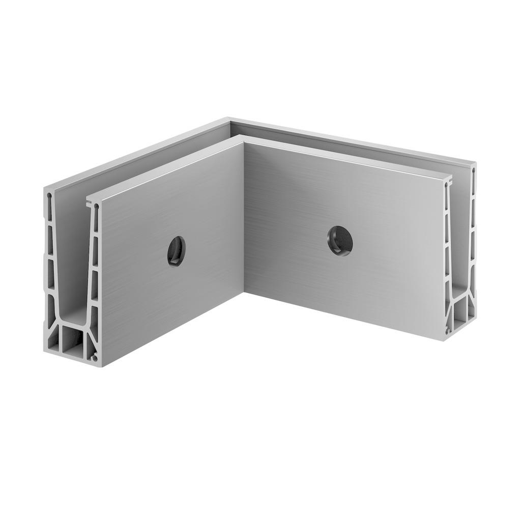 Ecke für Bodenprofil, EG Pro, Seitenm., MOD 8131, Aluminium