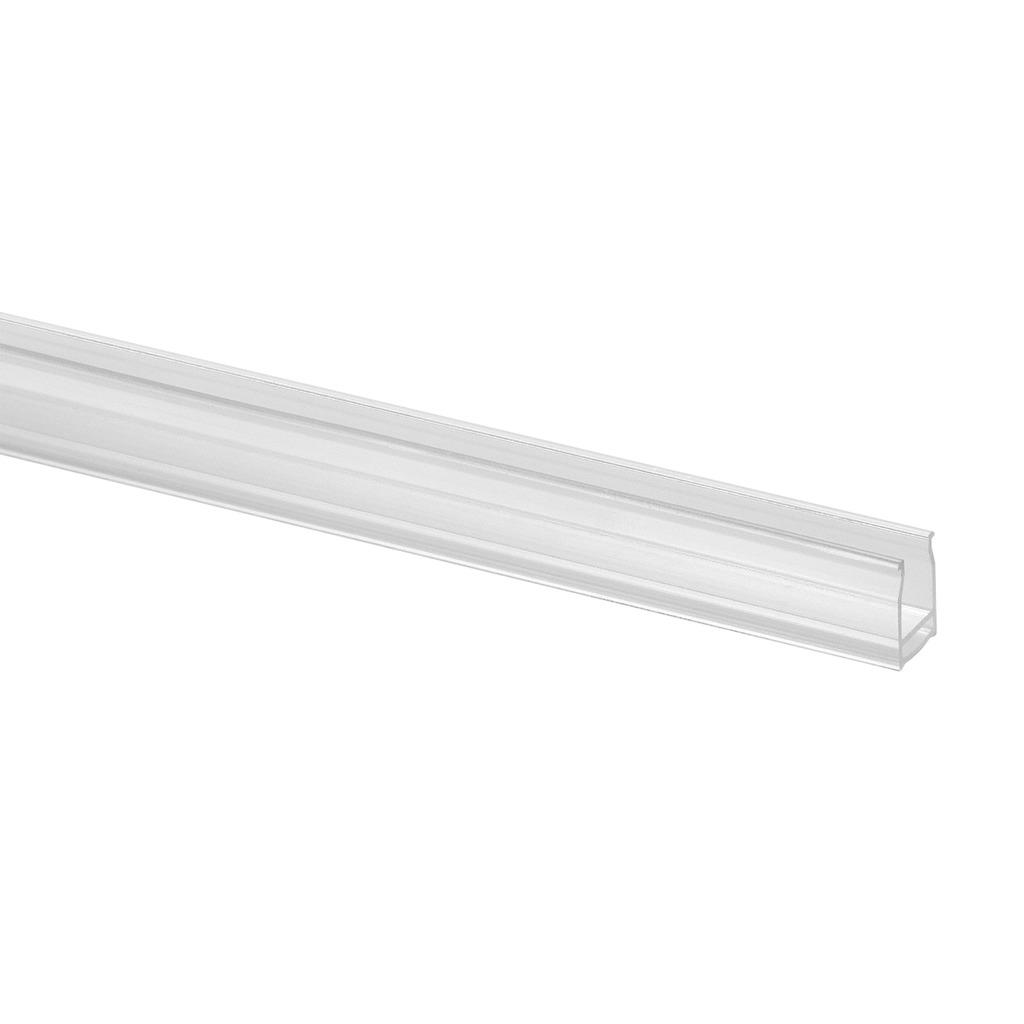 LED-Abdeckprofil Alu-Glasleistenrohr, 65x40 mm, Kunststoff