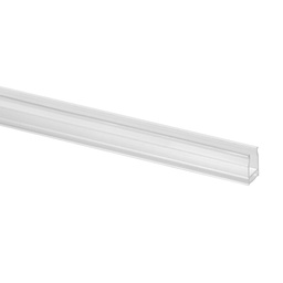 LED-Abdeckprofil Alu-Glasleistenrohr, 65x40 mm, Kunststoff